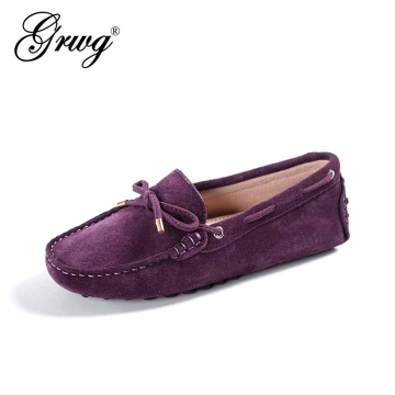 100% Genuine leather Women flats New Brand Handmade Women Casual leather shoes Leather Moccasin Fashion Women Driving Shoes
