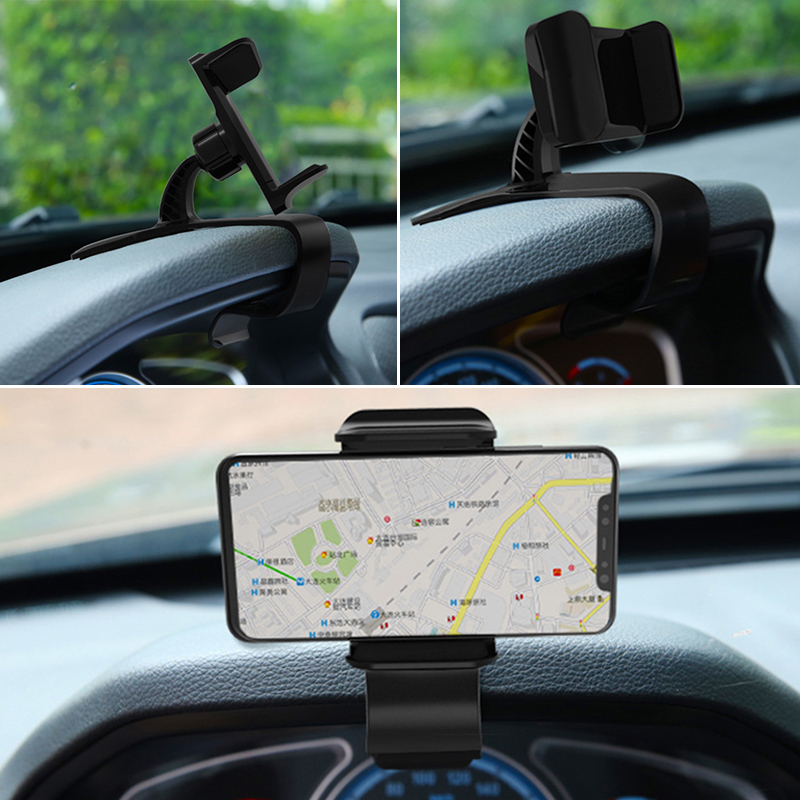 Phone Holder Car Gadget Auto Dashboard Mobile Phone Holder Stand Car Phone Mount Clip Interior Phone Support Accessories