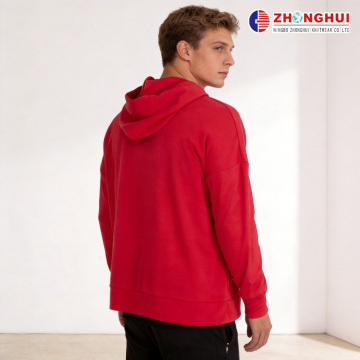 Vivid Red Short Oversized Hoodie