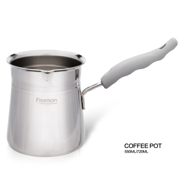 Plastic Handle Turkish Coffee Pot Maker Machine Stainless Steel Coffee Pots Espresso Machine 550ML/720ML Suitable for Gas