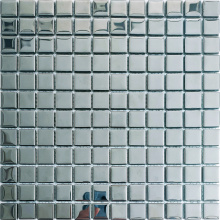 23*23mm Modern Restaurant Room Wall Silver Tile Decoration