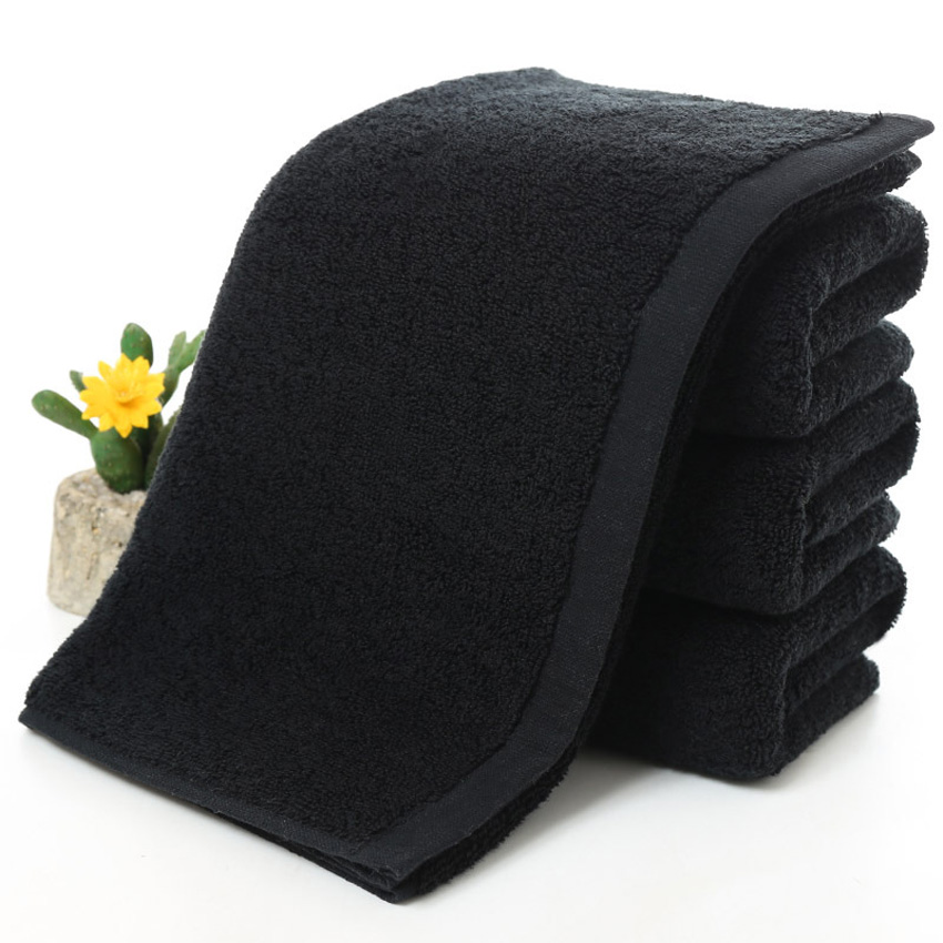 Black Large Bath Towel Cotton Thick Shower Face Towels Home Bathroom Hotel Adults Badhanddoek Toalha de banho Serviette de bain