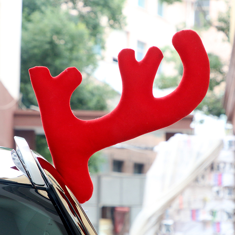 car door protector Car christmas decoration Santa Claus car styling Christmas antlers Car window door sills