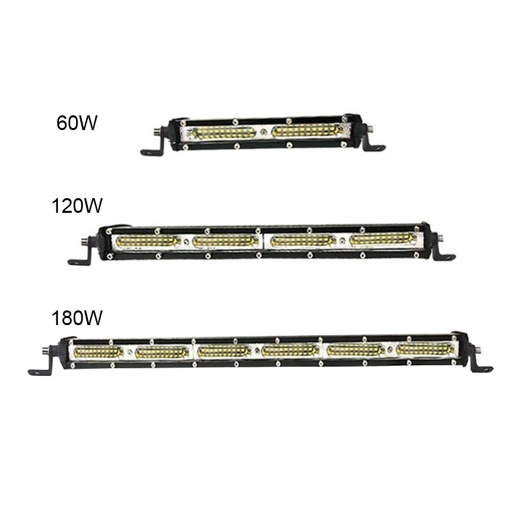 7/13/19 inch 60W/120W/180W LED Light Bar Spotlight Searchlight for Tractor Trailer Auto Car Motorcycle Ramp Lamp Worklight