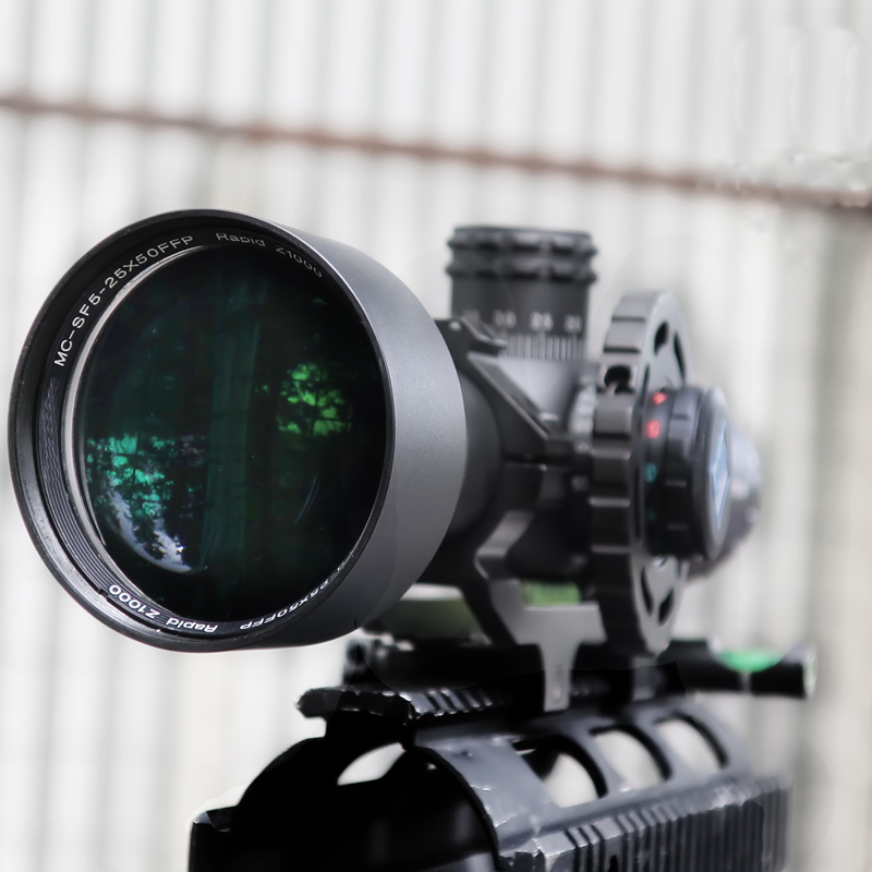 New Reticle Z1000 5-25X50 FFP Frontier Optic Side Parallax Tactical Hunting Scopes with Red and Green Lights