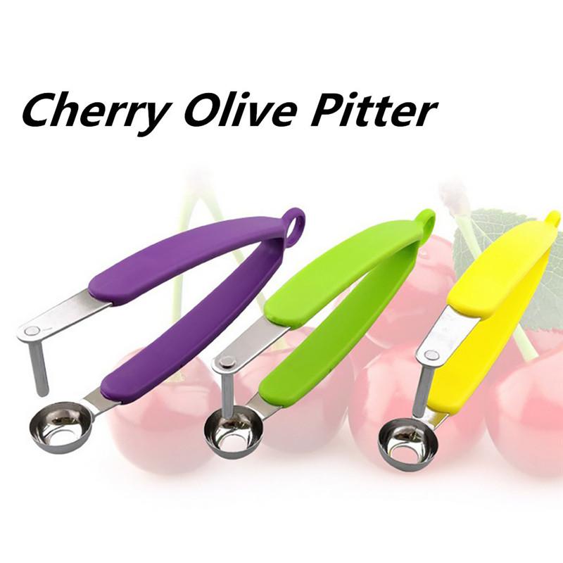 2020 Cherry Olive Pits Pitter Stone Seed Remover Machine Container Kitchen Tool Removal Core Seeder Cherry Corer Container @CE