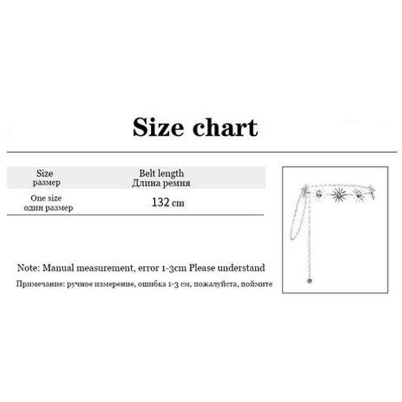 Hirigin Harajuku Punk Waist Chain New Fashion Moon Sun Metal Belts Lady Vintage High Waist Waist Belts Gothic Pendant Waist Belt