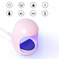 3w Mini Nail Lamp Pink Egg Shape Nail Dryer Manicure Machine UV LED Lamp Portable Micro USB Cable Home Use Lamp For Drying Gel