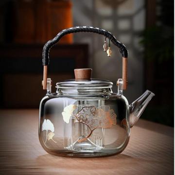 Chinese classical style glass teapot