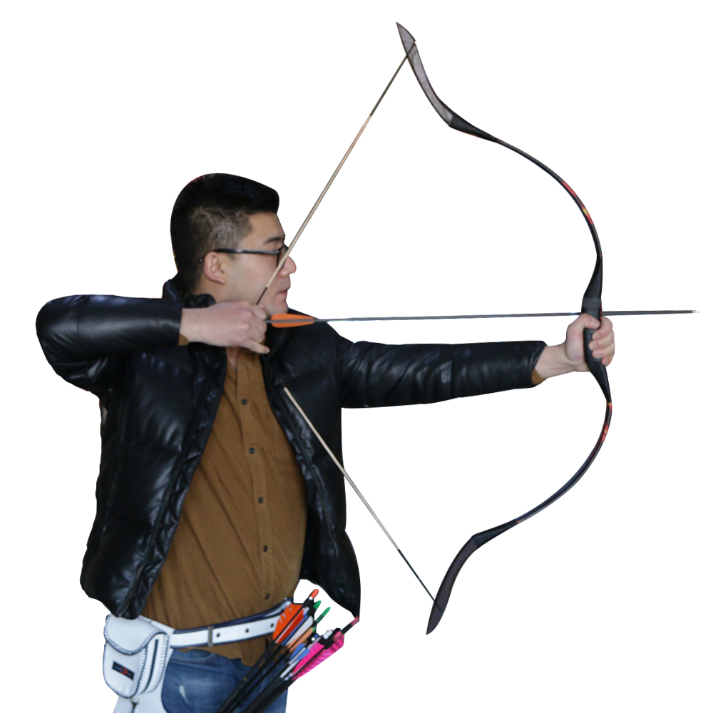 30-50lbs Bow And Arrow Archery Handmade Traditional Mongolian Bow Recurve Bow Longbow Traditional Bow