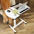 Notebook computer desk bed learning with household lifting folding mobile bedside table