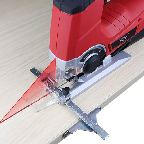 20V Cordless Jig Saw Scroll saw Electric Power Tool Quick Change Blade LED Light With 6Pcs Blades,metal ruler, Stepless speed