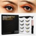 Magnetic Eyelashes 3D Mink Eyelashes Magnetic Eyeliner Magnetic Lashes Short False Lashes Lasting Handmade Eyelash Makeup Tool