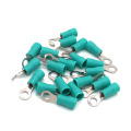 100pcs Ring Insulated Crimp terminal electrical wire connector RV1.25-3 1.25-4 2-4 2-5 3.5-5 3.5-6 5.5-5 5.5-6 cable ferrules