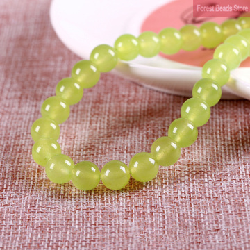 Natural Stone Beads for Jewelry Making AAA Grape Green Jasper Jades Round Beads DIY Bracelet Necklace 15