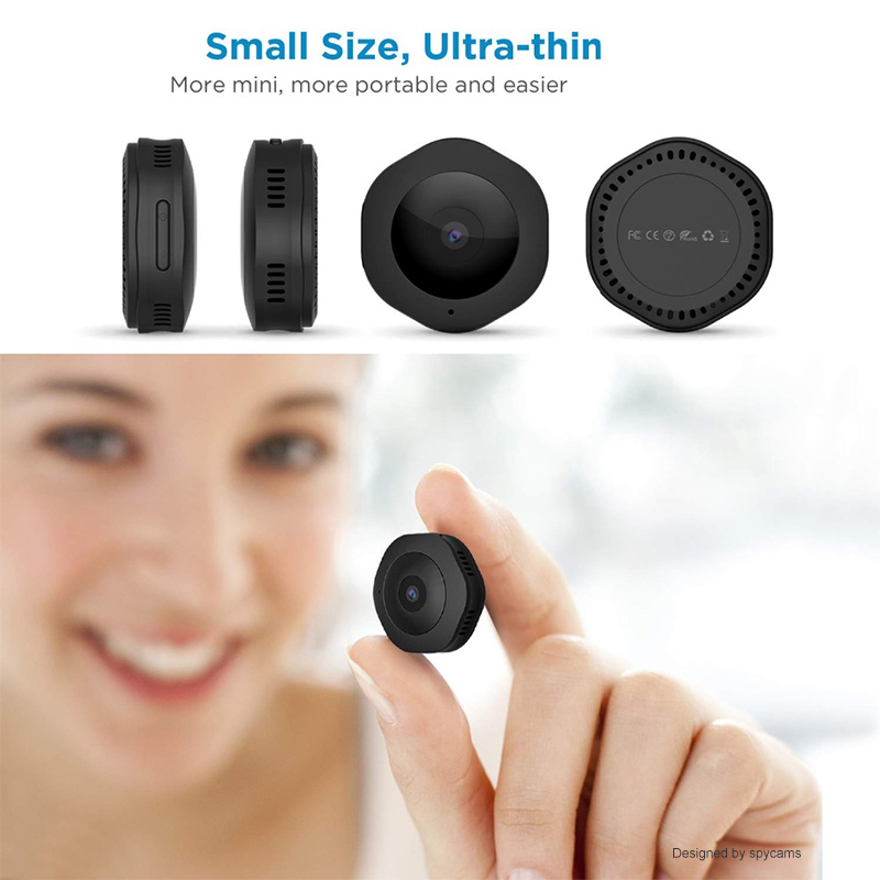 Mini WiFi Camera Wireless HD 1080P Portable Home Security Small Secret Cam with Motion Activated/Night Vision hidden Espion