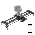 Neewer Camera Slider Motorized, 31.5-inch APP Control Carbon Fiber Track Dolly Rail with Mute Motor/Time Lapse Video Shot/Follow