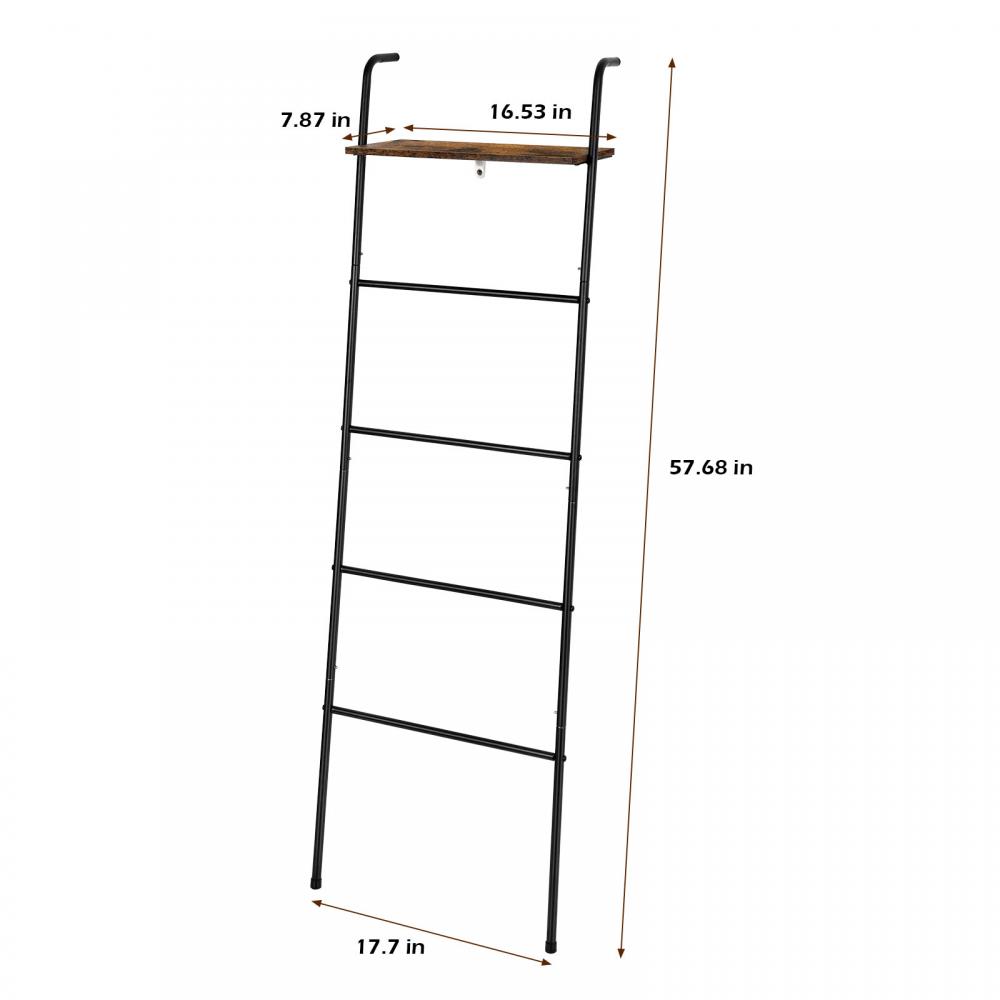 Blanket Ladder Leaning Quilts Rack