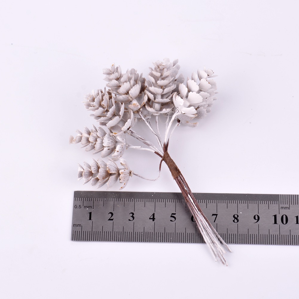 6/10 pcs Artificial Pine Nuts Cones Artificial Flowers Pineapple Grass Planten for Wedding Christmas DIY Wreath Scrapbooking