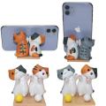 Cat Mobile Phone Holder Orange Cat Decoration Desktop Cute Cartoon Mobile Phone Holder