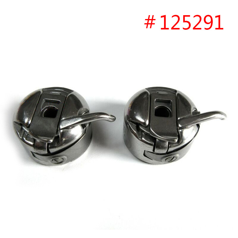 2pcs Bobbin Case 125291 For 15-88 15K88 15-90 15-91 Sewing Machine Parts engine motor parts replacement accessories tools