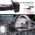 LED Waterproof Headlamp XHP70.2 USB Headlight Use 18650 Battery Rechargeable Zoom Head Light Front Head Light