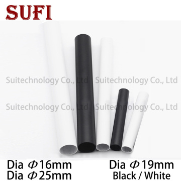 Dia 16mm 19mm 25mm Floor lamp table lamp chandelier hollow inner tooth water pipe iron pipe connecting pipe straight black white