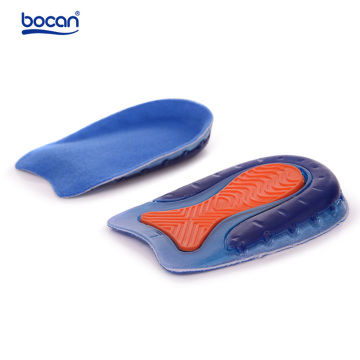 Bocan top quality silicone gel heel spur insoles plantar fasciitis heel pain relieve pad shoe inserts for men women