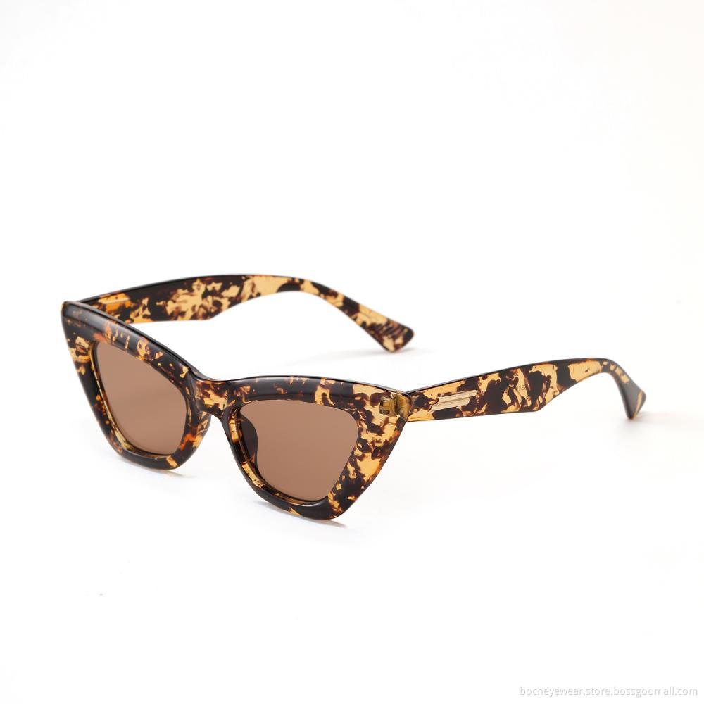 Direct selling retro summer cat's eye leopard fashion women shades sunglasses