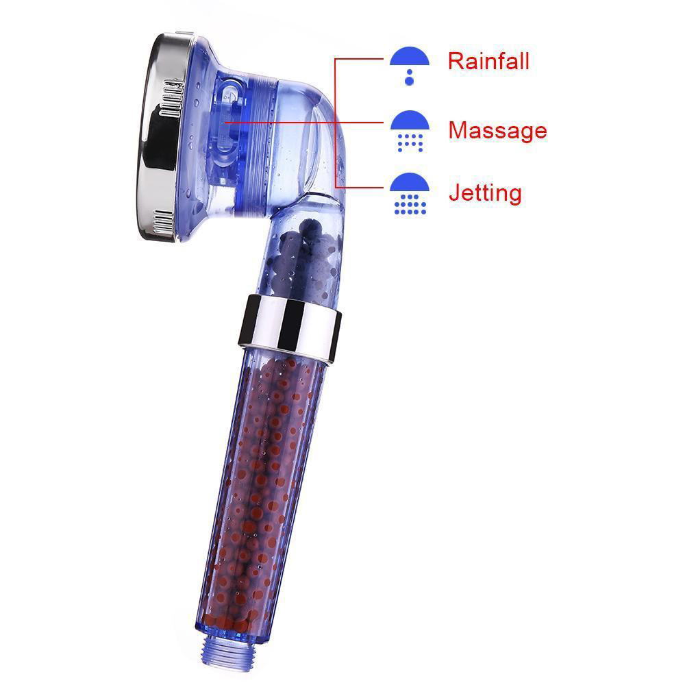 Shower Faucet Water Saving Hand Large Rainfall Filter High Turbo Pressure Shower Head With Filter Beads Bath Tap 19MAY17