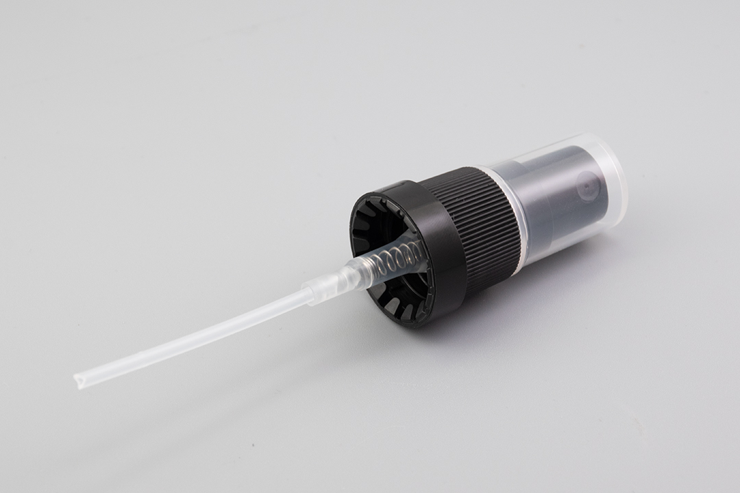 18/415 Black Ribbed Tamper-Evident Fine Mist Sprayer
