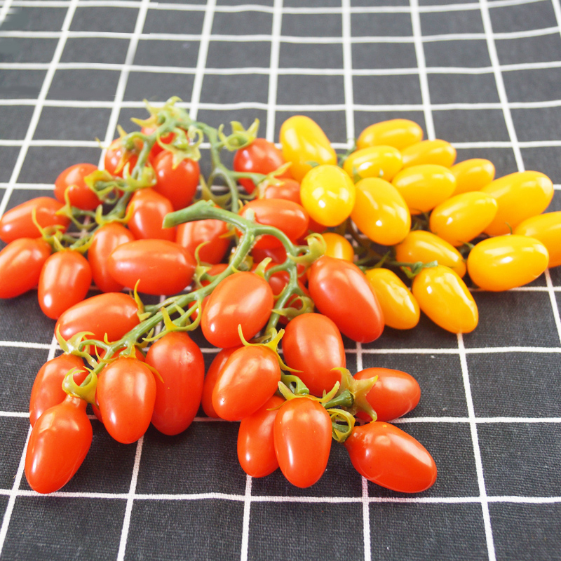 Artificial Fruit Vegetable Fake Cherry Tomatoes Bunch Fruit Model Home Decoration Photography Props