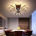 Modern Ceiling Fan with Lights Remote Control Ceiling Light Fan Lamp for Bedroom Dining Room 110v/220v LED Ceiling Fan lamp