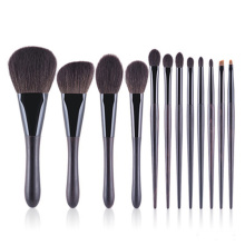 12pcs brushes soft natural hair cosmetic brushes kit