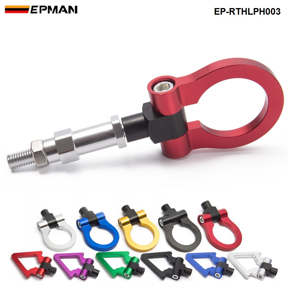 EPMAN -Jdm Aluminum Forge Front Tow Hook Bar Front Rear For Honda FIT 04 EP-RTHLPH003