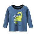 FOCUSNORM Fashion Infant Baby Boys T Shirts Tops Cartoon Animal Print Long Sleeve Pullover Tops Outfits 1-9Y
