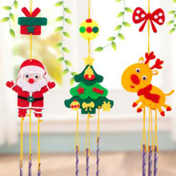 1set DIY EVA Handicraft Children Toys 3D Wind Chimes Gift Toy Windbell Hangings Kids Arts Crafts Decoration