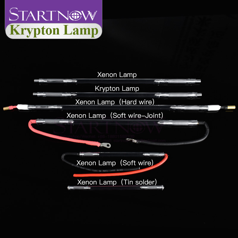 Startnow 8x125x270-5 Laser Krypton Lamp For YAG IPL Marker Equipment Parts Nd:YAG Laser Flash Tube 8*100*250-5 Short Arc Lamp