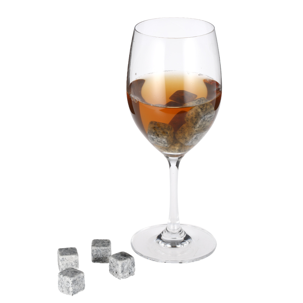 Natural Granite Whiskey Stones Sipping Ice Cube Whisky Stone Wine Rocks Cooler Wedding Gift Favor Christmas Bar