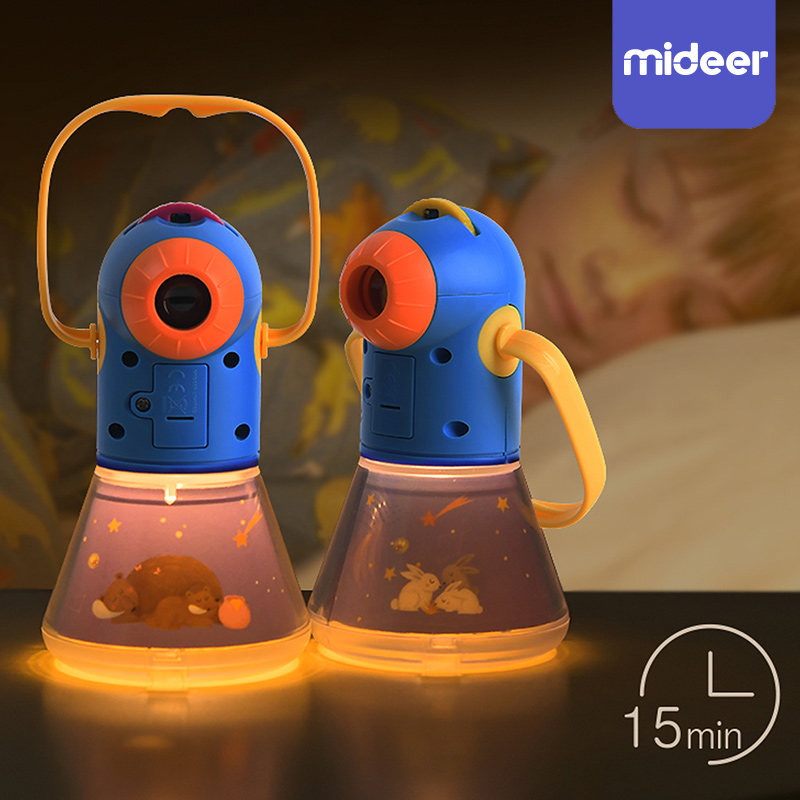 MiDeer Children Story Projector Kaleidoscope Night Light Up Baby Toys Lamp Kids Learning Educational Toys luminous film Disc
