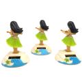 Fashion Solar Powered Dancing Girl Swinging Animated Bobble Dancer Toy For Car And Home Decor Kids Toys Gift Car Accessories
