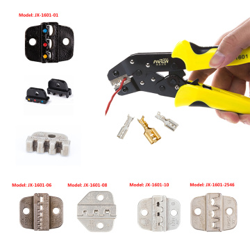 PARON 0.25-6 mm2 Wire Crimper Multi Tool Engineering Ratchet Cord End Terminals Crimping Pliers JX-1601-6/JX-1601-8/JX-1601-2546