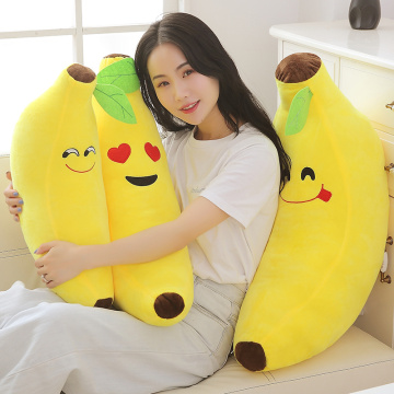 Creative Cute Cartoon Banana Stuffed Soft Pillow Sofa Cushion Baby Lovely Plush Doll Kids Fruit Toy Children Birthday Xmas Gift