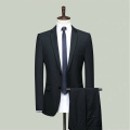 Suit Jacket and Suit Pants 2 Piece Set Plus Size Navy Blue Dress Suit Men Business Suit Formal Suits Two Piece Set Suit Slim Fit