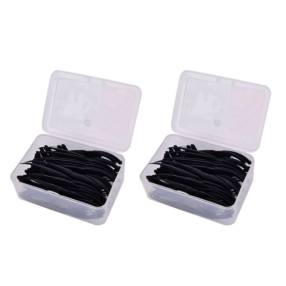 100Pcs Bamboo Charcoal Dental Floss Teeth Stick Toothpick Flosser Interdental Oral Cleaning Care Tool Supplies