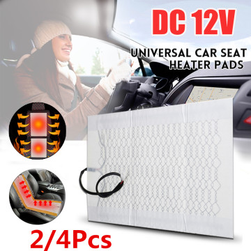 12V Universal Car Heat Pad Seat Covers Carbon Fiber Heated Auto Car Seat Heating Pad for Winter Warmer Vehicle Heater Mat