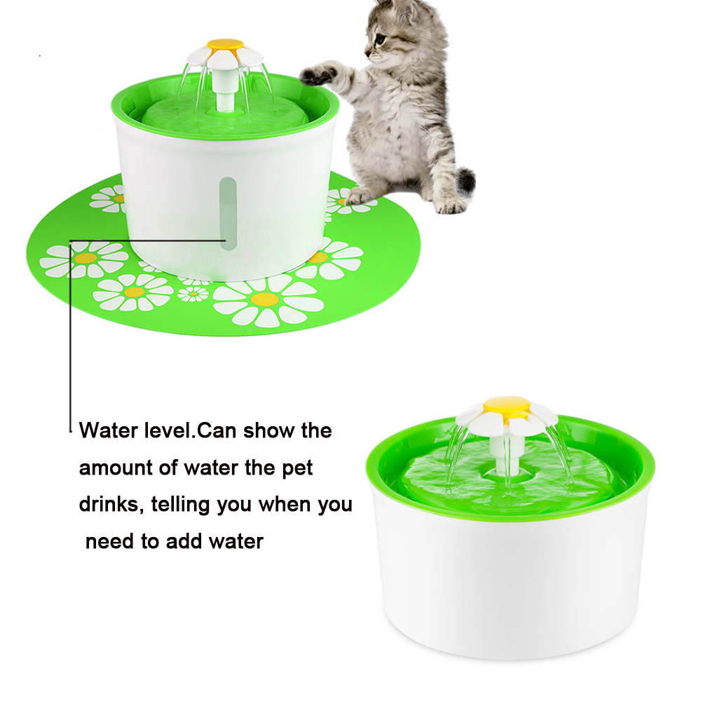 Automatic Cat Water Fountain 1.6L Electric Water Fountain Dog Cat Pet Drinker Bowl Pet Cat Drinking Fountain Dispenser