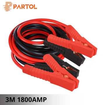 Partol 3M 1800AMP Car Battery Jump Cable Booster Cable Emergency Terminals Jump Starter Leads Cables Wire for Auto Van SUV 12V