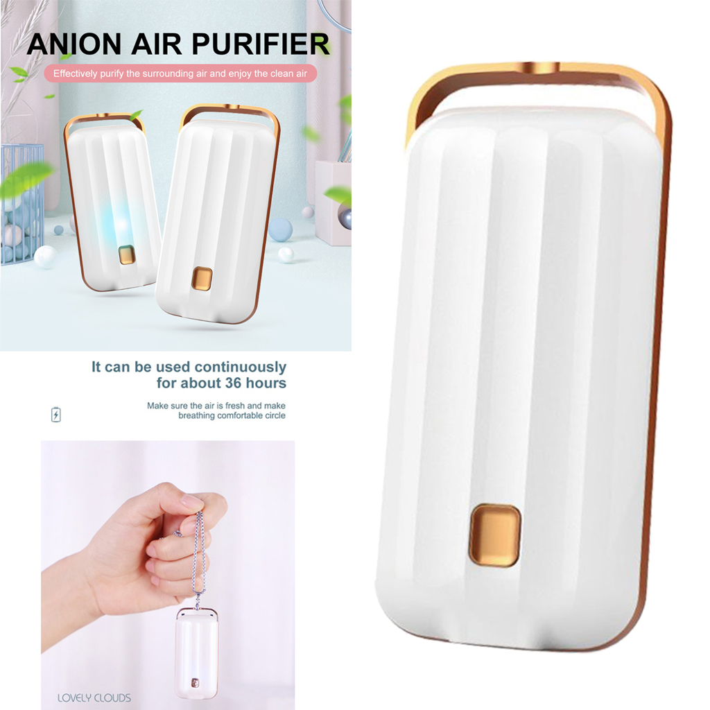 Mini Wearable Air Purifiers Portable Necklace Odor Remover Air Freshener USB Recharging