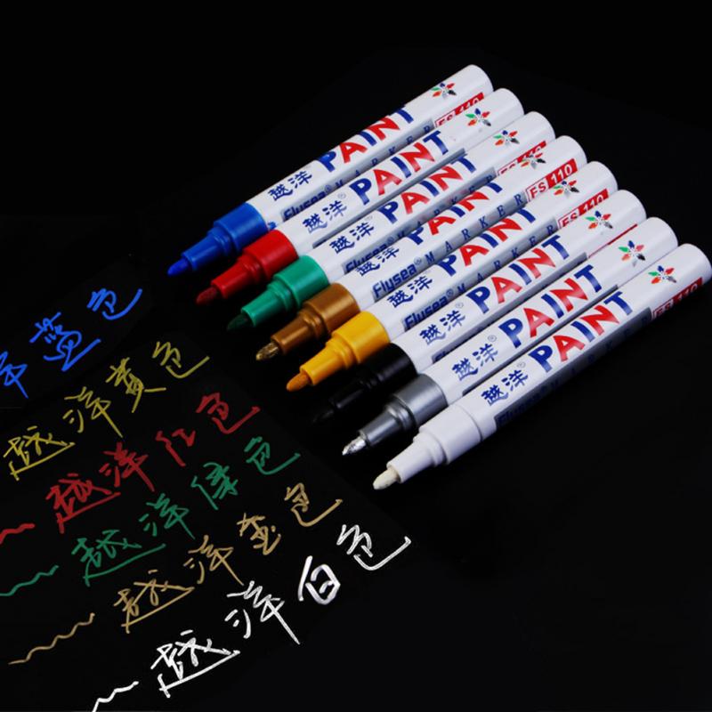 HOT SALE 1PC 12 Colors Paint Marker Pens Tyres Cars Waterproof Universal Paint Marker Doodle Usefully Dropshipping Colorful